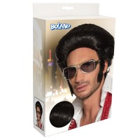 Pruik 50's Elvis The King Zwart Deluxe