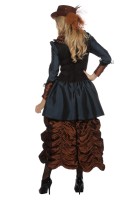 Steampunk Dame Jurk Blauw Kostuum