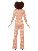 70's Authentiek Oranje Jumpsuit Dame Kostuum