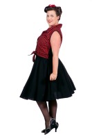 50's Rockabilly Dame Rizzo Rood-Zwart