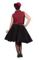 50's Rockabilly Dame Rizzo Rood-Zwart