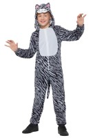 Kat Pluche Kind Onesie Kostuum