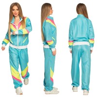 Trainingspak "Retro Babe" Dame - Neon Blauw