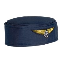 Hoedje Stewardess Blauw