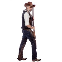 Cowboy Vest en Chaps Heer Kostuum