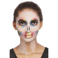 Make-up Set Day of the Dead met Haarband (tattoos, parels & make-up)