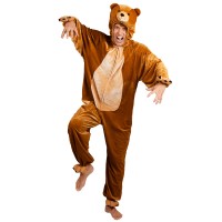 Beer Pluche Bruin Volwassene Onesie Kostuum