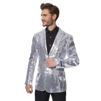 Suitmeister Blazer Pailletten Zilver