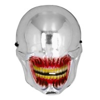 Masker Alien Mirror Skull Zilver