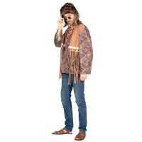 Hippie Hemd Heer Paisley Bruin