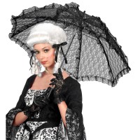 Parasol Belle Epoque Kant Zwart (83cm)