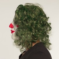 Masker Joker Latex met Groen Haar