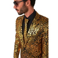 OppoSuits Kostuum Heer Golden Geo Star