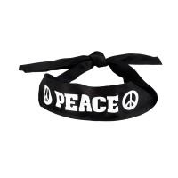 Verkleedset Hippie Peace (haarband, bril en halsketting)