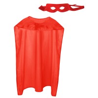 Verkleedset Superheld Rood (cape en oogmasker)