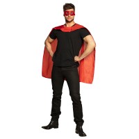 Verkleedset Superheld Rood (cape en oogmasker)