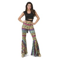 Discobroek Dame Dierenprint Neon Multicolour