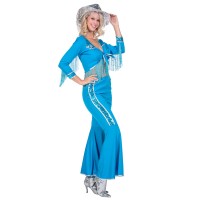 Western Glamorous Cowgirl Dame met Franjes Turquoise